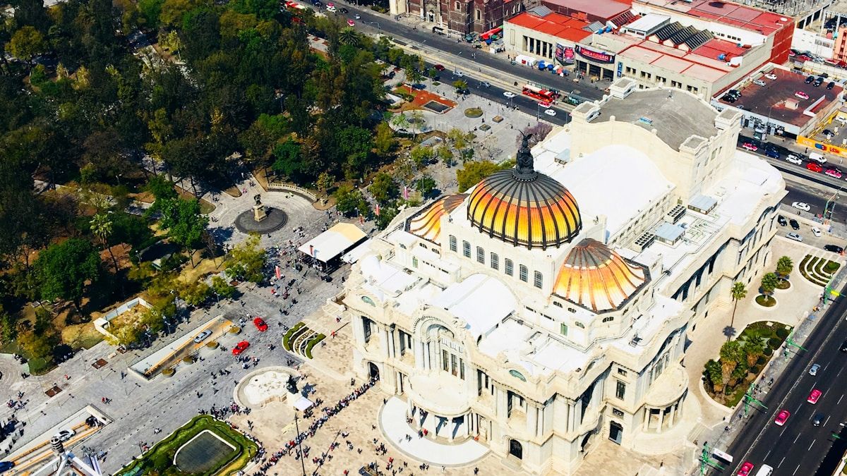 Ilmakuva meksikolaisesta asuinalueesta